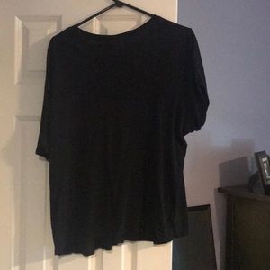 Who What Wear short-sleeve black light sweater